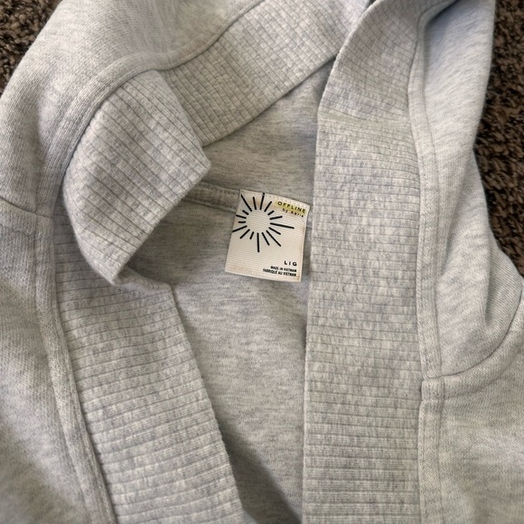 OFFLINE By Aerie Throw-Back Shrug in light heather grey size large - Picture 5 of 5